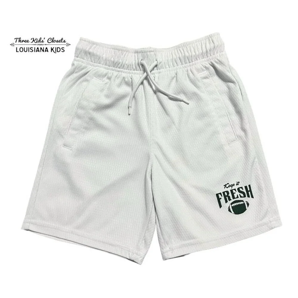 Old Navy M (8) White Football Athletic Shorts